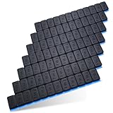7 Auswuchtgewichte 12x5g Klebegewichte Stahlgewichte Kleberiegel 60g AUSWAHL Schwarz/Silber/Anthrazit (Schwarz metall)