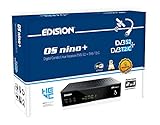 EDISIEdision OS NINO+ Full HD Linux E2 Combo-Receiver H.265/HEVC (1x DVB-S2, 1x DVB-T2/DVB-C, WLAN onboard, Bluetooth onboard, 2x USB, HDMI, LAN, Linux, Kartenleser) schwarz