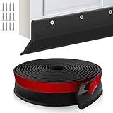 Garagentor Dichtung Garage Tür Gummidichtung selbstklebend Dichtungsstreifen universal Dichtung Garagentor Gummilippe mit Nägeln für Lagerhallen (Moosgummi, 3m)
