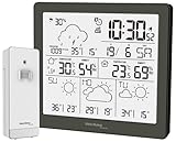 Technoline WD2200 - Wetterstation mit 3 Tage Wettervorhersage, Inklusive Außensender, Daten auf der Station und auf dem Handy (App direct weather)