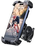 Lamicall Handyhalterung Fahrrad, Handyhalter Motorrad - 2024 Universal 360° Fahrrad Halter für iPhone 15 14 Pro Max Plus, SE, 13 12 Pro Max Mini, 11, Xs Max, XR, X, 8, 7, Samsung S10 S9, Smartphone