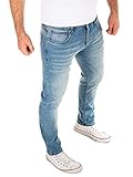 WOTEGA Alistar - Herrenjeans Slim Fit - Stretch Jeans Hose - Baumwoll Männer Jeanshose, Blau (Captains Blue 184020), W32/L34