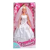 Simba 105733414 - Steffi Love Wedding Derma, 2-fach sortiert, es wird nur ein Artikel geliefert, Spielpuppe im wunderschönen Hochzeitskleid, 29cm, ab 3 Jahre