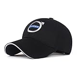 Foam Trucker Cap,Für Volvo S40 S60 S80 S90 XC40 XC60 XC90 C30 Sommer Sport Basecap Baseballkappe,Unisex Baseball Mütze,verstellbaren Klipp-Verschluss,A