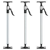 3er Set Schnell Türspanner 66-99cm - Bis 40kg - Türfutterstrebe Türspreizer mit Schnellspann-Pumpsystem stufenlos verstellbar aus Aluminium