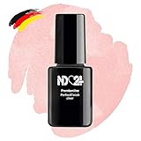 ND24 NailDesign® Premium Finish-Gel Clear – High Gloss Top Coat Gel für UV und LED-Lampen Aushärtung – Hochglanz Versiegelungsgel für Gelnägel ohne Schwitzschicht – Made in Germany – 12ml