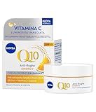 NIVEA Q10 Anti-Falten-Energy Aufhellende Tagescreme LSF 15, 50 ml, Anti-Falten-Gesichtscreme, energetisierende und feuchtigkeitsspendende Gesichtscreme, Vitamin C mit Coenzym Q10 und Guarana