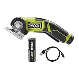 RYOBI 4 V USB-LITHIUM Akku-Schneidegerät RCT4-120G, 6,4 mm Schnittkapazität, inkl. 1 x 4 V 2,0 Ah Akku und USB-C Ladekabel