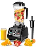 WEONESEE Hochleistungsmixer, Profi Smoothie Maker 2000W 2L, für die Küche mit, Standmixer Mixer Blender mit variabler Geschwindigkeit für gefrorene Früchte, Eis, Gemüse, Shakes