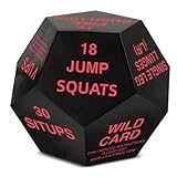 ICDKOYK Bringen Sie Spaß in Ihr Fitnessprogramm mit 12 seitigen, abgerundeten digitalen Würfeln. Bleiben Sie motiviert. 12 seitige Fitnesswürfel. PU Fitnessspielwürfel, Rot