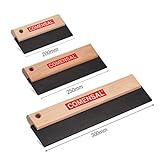 Lagerverkauf! COMENSAL® Gummispachtel - Fliesenspachtel - Fugengummi Holzgriff - Made in EU - 200mm -250 mm -300 mm