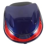 ROMISBABA Motorrad Heckbox Elektroroller Gepäckkoffer mit Sicherheits Schloss Große Kapazität Einfache Montage Langlebiges Material Kompatibel für Bike und Motorroller