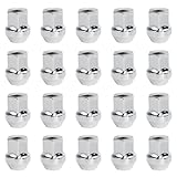 20 Radmutter M14x1,5 60° Kegelbund geschlossen Rad Muttern SW 19mm für Chrysler, Ford Galaxy, S-Max, Land Rover, Opel (Silber)