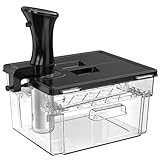 Sous Vide Behälter mit Deckel Sous Vide Container mit Rack 11L für Sous Vide Stick Garer Mehrere Marken Geeignet Multifunktionaler Doppeltür Durchsichtig Polycarbonat Frei von BPA