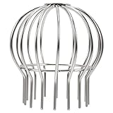 HOLIDYOYO Dach boden ablauf netz abdeckung Regenwasser Fallen Werkzeug Dachablaufabdeckung aus laubfangsieb abfluss abdeckung Fallrohrsieb Abdeckung des Abflusssiebs Rostfreier Stahl Silver