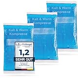 IEA Medical Kalt Warm Kompressen | 3er Set | 12x20 cm | Kühlpacks für Prellungen, Insektenstiche und anderen Verletzungen | wiederverwendbare Gel-Kühlkissen (3er Set Kompresse M)