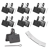 6 Paar Fahrrad Bremsbeläge,Resin Scheibenbremsbeläge,Bremsklötze Fahrrad Austauschbare,Bremsbeläge Rad Mit Rotor-Einsteller,Fahrrad Bremsbelag Set für Shimano M515, C501, M415, M510, M375