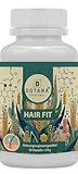 DOTANA Hair Fit Biotin Kapseln - 300µg Hochdosiert für Haarwachstum, Haut & Nagel Gesundheit - 60 Vegane Kapseln (2 Monate Vorrat) - Made in Germany