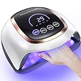 NAXBEY UV für Gelnägel,168W Led Lampe Nägel mit großem 7,5-Zoll-LCD-Touchscreen/4 Timer-Einstellungen/Auto-Sensor,Professionelles Nagellampe für Anfänger Selber Machen Heimsalon