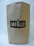 25 St. Papierabfallsäcke 120 l, Format 70x95x22, Aufdruck 'Abfälle', extra Bodendeckblatt