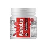 Lotos Pharma Aterolip Complex Caps Roter Reis Kapseln - 90 Cholesterin Senken Kapseln - Mit Cholin, Monacolin K -(2.99 MG), Olivenblatt Trockenextrakt, Niacin, Kurkuma, Policosanol und Vitamin B12