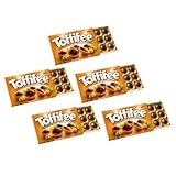 Toffifee Pralinen Ganze Haselnüsse Überzogene Karamell- und Haselnuss- und Schokoladencreme | Mit Schokolade überzogene Haselnüsse 5 Packungen x 125 Gr