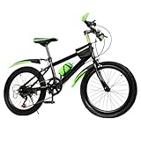 20 Zoll 7 Gang Kinder Jungen Fahrrad Mountainbike Kinderfahrrad MTB Bike Rad Einstellbares Design, Maximale Tragfähigkeit 85kg