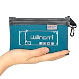 WILLNORN Hüttenschlafsack, Schlafsack kleines packmaß nur 280 g aus neuartiger Satin wie Seide, Ultra leicht, Klein und Dünn Seidenschlafsack, Ideal für Backpacking, Hostels und Berghütten