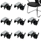 Filz Stuhlgleiter Freischwinger, 16 Stück Filzgleiter für Schwingstühle Möbelgleiter 24-25mm, Klemmschalengleiter für Freischwinger Stühle, Bodenschutz, Geräuschdämpfung & Rutschfestigkeit