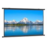 Rolleinwand Beamerleinwand, Bildschirm Heimkino Beamer, Filmnacht, Videoleinwand für Büro Schulen Kann Drinnen Oder Draußen Verwendet Werden, Leicht Und Tragbar Multi-funktionale Rollo-Leinwand(4:3,60