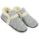 Veemoon 1Paar Wärmende Herren Hausschuhe Verdickte Rutschfeste Slipper für Herbst Winter Komfortable Langlebige Baumwoll Materialien für Zuhause oder