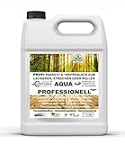 Contura 5 Liter Parkettlack Grundierung und Parkettsiegel Aqua Professionell Treppenlack 2in1 Holzlack Geruchsneutral 100% Vegan (Seidenmatt Farblos)