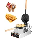 VEVOR Waffelmaschine 1400w Waffelautomat Waffeleisen 6 kg Waffel Maker Waffelgröße Backblech Küchengeräte Kommerzieller Eierwaffeleisen Edelstahl 220v