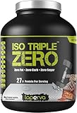 Laperva Isoliertes Whey Protein Pulver - ISO TRIPLE ZERO - 28g Protein pro 30g – Null Fett, Kohlenhydrate & Zucker – Protein für Gewichtsverlust & Muskelaufbau (Belgische Schoko-Erdnuss, 4 LB)