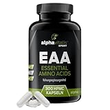 EAA Kapseln hochdosiert 300 Stk. - vegan - mit allen 8 essentiellen Aminosäuren hochdosiert inkl. BCAA - EAA Kapseln ohne Magnesiumstearat - essentielle Aminosäuren hochdosiert - EAA Kapseln vegan