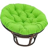 Auflagen Polster Hängesessel Kissen Outdoor Stuhlkissen Papasansessel Gartenmöbel Polster Hängekorb Sitzpolster Dicke Sitzauflagen für Rattanmöbel und Gartenstuhl ( Color : Green , Size : 90*90cm )