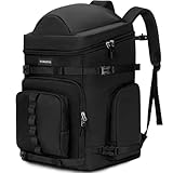 YOREPEK Skischuhtasche mit Helmfach und Rucksackgurten, Schlittschuhtasche mit Kratzfestes Brillenfach, 65L Groß Skitasche Hat 8 Separate Fächer, Skischuhtaschen für Skier und Snowboards