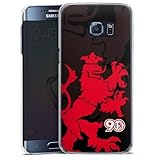 Hard Case kompatibel mit Samsung Galaxy S6 Edge Plus Schutzhülle transparent Smartphone Handy Hülle Düsseldorfer EG Offizielles Lizenzprodukt DEG