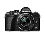 Olympus OM-D E-M10 Mark III S Micro-Four-Thirds-Systemkamera-Set, 16-MP-Sensor, 4K-Video, Wi-Fi, schwarz, inklusive M.Zuiko Digital ED 14-42mm F3.5-5.6 R Pancake, schwarz