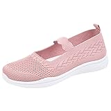 Hausschuhe Damen Pantoletten 2024 Damen Sportmode Basketball Slip-on Schuhe Outdoor Casual Mesh Atmungsaktiv Bequeme Sportschuhe Wanderschuhe - Tennisschuhe S-875 Pink 38