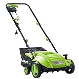 BRAST Vertikutierer Elektro Rasenlüfter | 1500-2000 Watt | 32-40cm Arbeitsbreite | 3 Modelle | großer Fangkorb Transportgriff & Klappbar | für kleine bis sehr große Rasenflächen | BRE-RV-3200