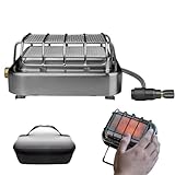 Heizgerät für Zelte und Camping - 2-in-1 Ofen aus rostfreiem Stahl | Heizung für Campingzelte - Für Die Nutzung Im Freien Beim Wandern Auf Der Terrasse In Der Garage Beim Angeln Und Zur Wildtierbeobac