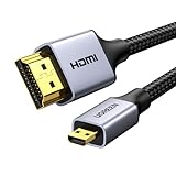 UGREEN Micro HDMI Kabel 4K Micro HDMI auf HDMI Kabel Micro HDMI 2.0 Kabel mit Ethernet 3D Full HD 1080P HDR ARC kompatibel mit Raspberry Pi 5/4, Kamera, TV usw.(1M)