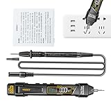 Multimeter Spannungsprüfer Digitales Multimeter | Intelligenter Multimeter mit Stift - Voltmeter LCD Display 4000 Counts Pen Elektrischer Tester Voltmeter Ohmmeter Ohm-Widerstand Test
