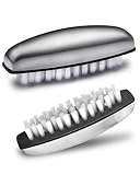 UCEC 2X Nagelbürste Edelstahl, Handbürste, Handwaschbürste, Handbürste Nagelbürste, Entfernt Gerüche, 2 in 1 Multifunktions Fingernagelbürste, für Heimwerker, Handwäsche, im Bad, Küche zur Reinigung