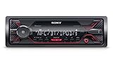 Sony DSX-A410BT MP3 Autoradio (Dual Bluetooth, NFC, USB, AUX Anschluss, Beleuchtung, 4 x 55 Watt, Freisprechen) rot