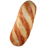 ERINGOGO Brot Kissen Simulation Komfortabel Dekorativ als Lendenstütze Lumbar Support Cushion für Sofa Schlafzimmer Büro Leichtes Modell Kuschelkissen Geschenk