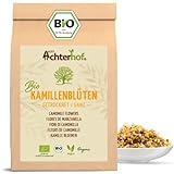 Kamillenblüten getrocknet Bio lose 500g | ganze Kamillenblüten getrocknet | in Bio-Qualität | Kamillentee aus Blüten-Köpfe | 100% naturürlich | leicht bitterer und milder Geschmack | vom Achterhof