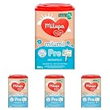 Milupa Milumil Pre – Anfangsmilch von Geburt an – Baby-Milchpulver – Mit wichtigen Nährstoffen und ohne Palmöl – 1 x 800 g (Packung mit 4)