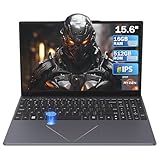 DREAMFYRE 15,6-Zoll-Laptop, 16 GB DDR4, 512 GB SSD, HD-Laptop, AMD Ryzen 5 3500U-Prozessor, integrierter Grafiklaptop mit Touch-ID, 2,4/5G WLAN, Bluetooth, 2 x USB 3.0 für Studenten/Büro/Gaming